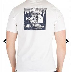 The north face red box T-shirt